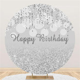 Lofaris Amazing And Glitter Circle Happy Birthday Backdrop